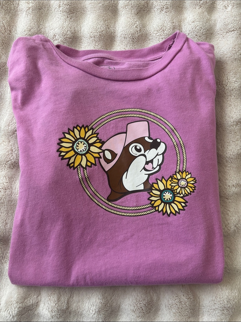 Womens Pink Graphic Sunflower Tee